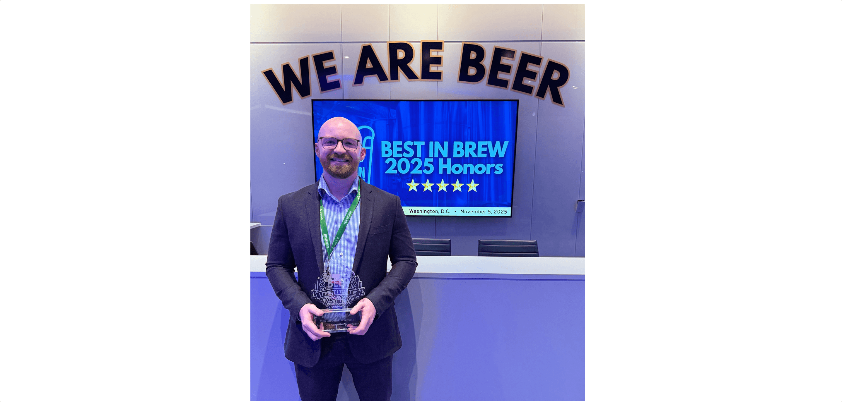 Mike McGahren-Clemens from Asahi Beer USA Awarded Beer Institute’s 2025 BEST IN BREW Honor